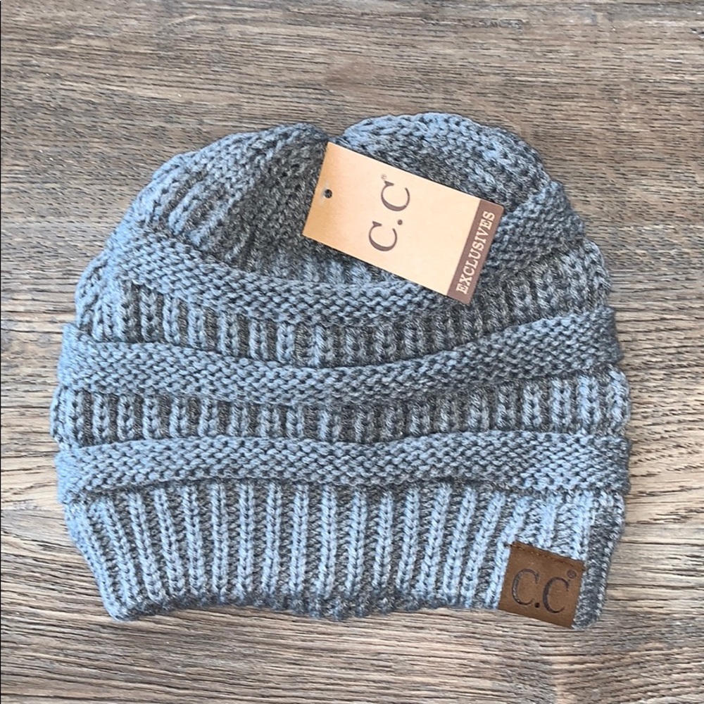 Melange Grey Beanie Hat